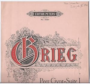 Seller image for Peer Gynt-Suite I. Opus 46 (= Edition Peters, Nr. 2420). Klavier zu zwei Hnden. for sale by Antiquariat Bcherstapel