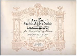 Image du vendeur pour Sonaten Op. 47 - Op. 96 - Triple-Concert Op. 56 (= Duos, Trios, Quartette, Quintette, Sextette von L. van Beethoven). Fr Pianoforte zu 4 Hnden. mis en vente par Antiquariat Bcherstapel