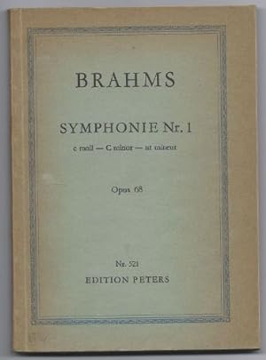 Seller image for Symphonie Nr. 1 c-Moll Op. 68 (= Edition Peters Nr. 521). Studienpartitur. for sale by Antiquariat Bcherstapel