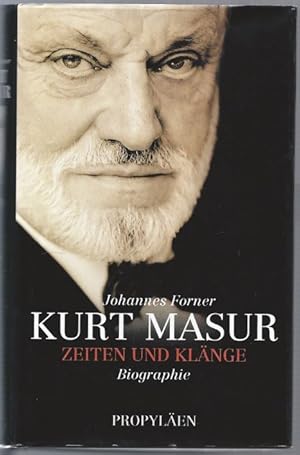 Imagen del vendedor de Kurt Masur. Zeiten und Klnge. Biographie. a la venta por Antiquariat Bcherstapel