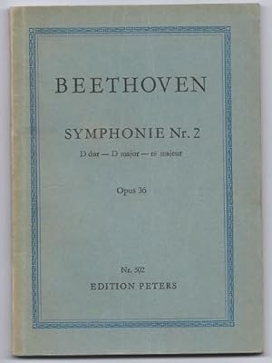 Bild des Verkufers fr Symphonie Nr. 2 D-Dur Op. 36 (= Edition Peters Nr. 502). Taschenpartitur. zum Verkauf von Antiquariat Bcherstapel