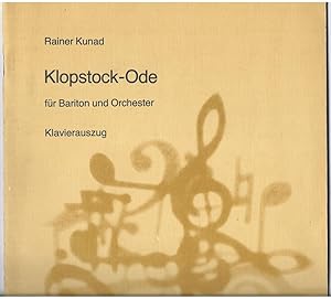 Image du vendeur pour Klopstock-Ode (Loreiung) fr Bariton und Orchester (1979) (= DVfM 6130). Conatum 69. Klavierauszug. mis en vente par Antiquariat Bcherstapel