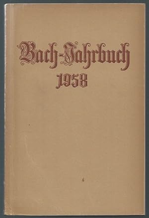 Seller image for Bach-Jahrbuch. 45. Jahrgang 1958. for sale by Antiquariat Bcherstapel