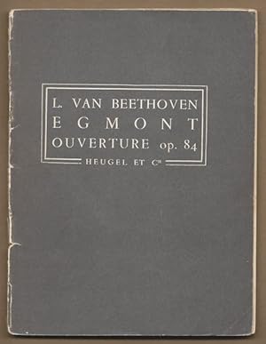 Bild des Verkufers fr Egmont Ouverture op. 84 (= P. H. 34) [Studienpartitur]. zum Verkauf von Antiquariat Bcherstapel