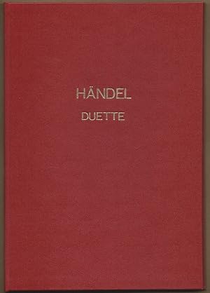 Bild des Verkufers fr Sechs Duette aus Opern Georg Friedrich Hndels (= DVfM 9071). Ausgabe fr zwei Stimmen und Klavier. zum Verkauf von Antiquariat Bcherstapel