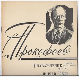 Bild des Verkufers fr Navazhdenie / Poryv dlja fortepiano. Sotsch. 4 No. 4 i 4 No. 2 [Teuflische Einflsterung / Aufschwung. Op. 4, Nr. 4 u. 2 ]. zum Verkauf von Antiquariat Bcherstapel