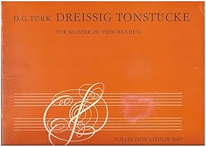 Seller image for Dreissig Tonstcke fr Klavier zu vier Hnden (= Collection Litolff 5607). for sale by Antiquariat Bcherstapel