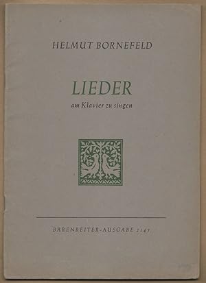 Imagen del vendedor de Lieder am Klavier zu singen nach Gedichten von Ottilie Huermann (1947) (= Brenreiter-Ausgabe 2147). a la venta por Antiquariat Bcherstapel