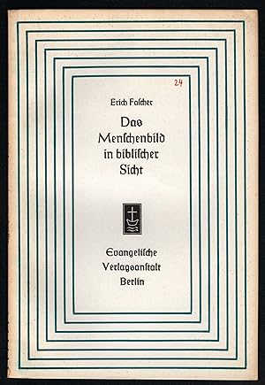Seller image for Das Menschenbild in biblischer Sicht (= Aufstze und Vortrge zur Theologie und Religionswissenschaft, Heft 24). for sale by Antiquariat Bcherstapel