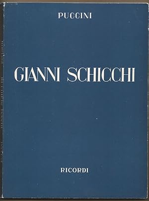 Image du vendeur pour Gianni Schicchi. Klavierauszug. mis en vente par Antiquariat Bcherstapel