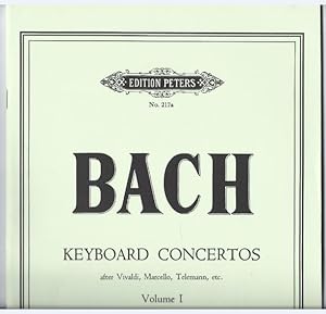 Imagen del vendedor de Keyboard Concertos after Vivaldi, Marcello, Telemann etc., Volume 1 (= Edition Peters, Nr. 217a). a la venta por Antiquariat Bcherstapel