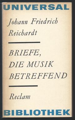 Seller image for Briefe, die Musik betreffend. Berichte, Rezensionen, Essays (= Reclams Universal-Bibliothek 620). for sale by Antiquariat Bcherstapel