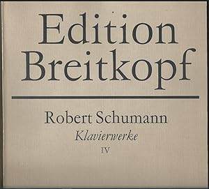 Bild des Verkufers fr Klavierwerke Band 4 (= Clara-Schumann-Ausgabe. Edition Breitkopf, Nr. 2620). zum Verkauf von Antiquariat Bcherstapel