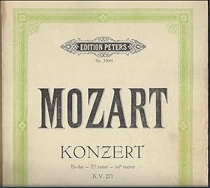 Bild des Verkufers fr Konzert Es-Dur (KV 271) / Konzert fr Klavier und Orchester (= Edition Peters, Nr. 3309f). Ausgabe fr zwei Klaviere. zum Verkauf von Antiquariat Bcherstapel