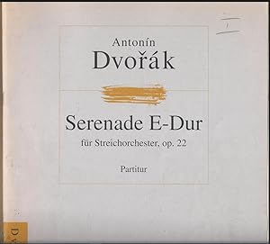 Bild des Verkufers fr Serenade E-Dur fr Streichorchester, Op. 22. Partitur. zum Verkauf von Antiquariat Bcherstapel