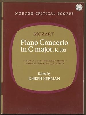 Seller image for Piano concerto in C major, K 503. The score of the New Mozart Edition. Historical and analytical essays (= Norton critical scores). for sale by Antiquariat Bcherstapel