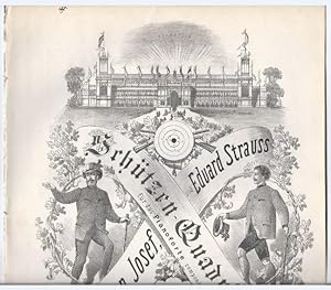 Image du vendeur pour Schtzen-Quadrille fr das Pianoforte componirt von Johann, Josef, und Eduard Strauss. mis en vente par Antiquariat Bcherstapel