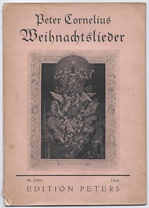 Bild des Verkufers fr Weihnachtslieder fr eine Singstimme mit Klavierbegleitung (= Edition Peters, Nr. 3105a). Hohe Stimme. Neue Ausgabe. zum Verkauf von Antiquariat Bcherstapel