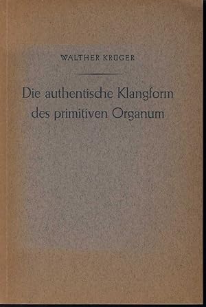 Immagine del venditore per Die authentische Klangform des primitiven Organum (= Musikwissenschaftliche Arbeiten, hrsg. v. der Gesellschaft fr Musikforschung, Nr. 13). venduto da Antiquariat Bcherstapel