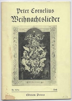 Bild des Verkufers fr Weihnachtslieder fr eine Singstimme mit Klavierbegleitung (= Edition Peters, Nr. 3105a). Hohe Stimme. Neue Ausgabe. zum Verkauf von Antiquariat Bcherstapel