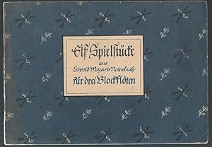 Bild des Verkufers fr Elf Spielstcke aus Leopold Mozarts Notenbuch (1762) fr drei Blockflten (c'039'039, f'039 und c'039). zum Verkauf von Antiquariat Bcherstapel