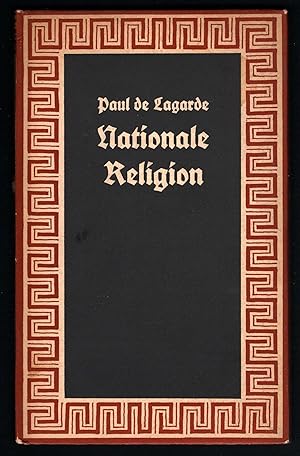 Seller image for Nationale Religion (= Deutsche Reihe, hrsg. von Georg Doft, Nr. 17). for sale by Antiquariat Bcherstapel