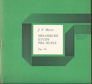 Imagen del vendedor de Melodicke etudy pre husle, Op. 36. a la venta por Antiquariat Bcherstapel