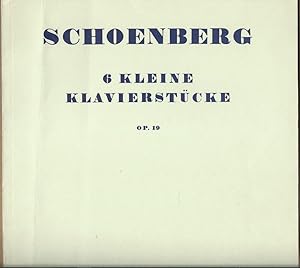 Bild des Verkufers fr 6 kleine Klavierstcke Op. 19 (= Universal-Edition, No. 5069). zum Verkauf von Antiquariat Bcherstapel