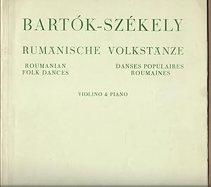 Seller image for Rumnische Volkstnze / Romanian Folk Dances / Danses populaires roumaines (= Universal Edition 8474). Violino & Piano. for sale by Antiquariat Bcherstapel