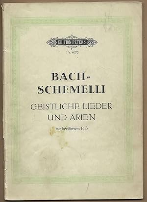 Immagine del venditore per 69 Geistliche Lieder und Arien mit beziffertem Ba (= Edition Peters, Nr. 4573). venduto da Antiquariat Bcherstapel