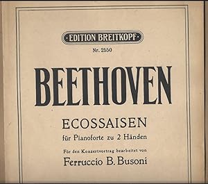 Image du vendeur pour Ecossaisen fr Pianoforte zu 2 Hnden (= Edition Breitkopf, Nr. 2550). mis en vente par Antiquariat Bcherstapel