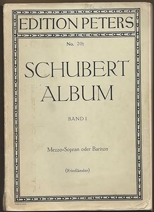 Seller image for Schubert-Album, Band I. Gesnge fr eine Singstimme mit Klavierbegleitung (= Edition Peters, Nr. 20b). Mezzosopran oder Bariton. for sale by Antiquariat Bcherstapel