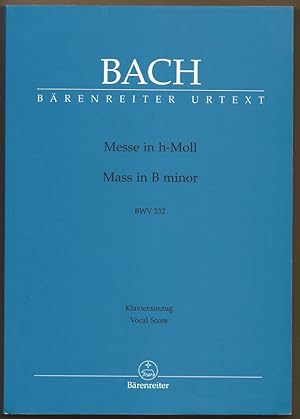 Imagen del vendedor de Messe in h-Moll / Mass in B minor BWV 232 (= Brenreiter 5102a). Klavierauszug nach dem Urtext der Neuen Bach-Ausgabe. a la venta por Antiquariat Bcherstapel