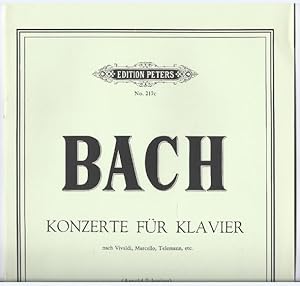 Seller image for Konzerte fr Klavier nach Vivaldi, Marcello, Telemann etc., Heft 3 (= Edition Peters, Nr. 217c). for sale by Antiquariat Bcherstapel