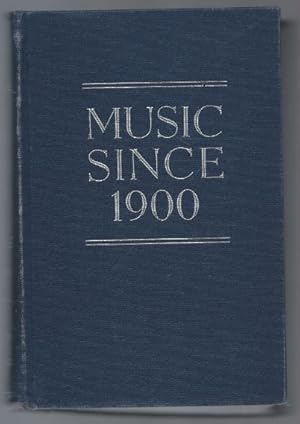 Seller image for Music since 1900. for sale by Antiquariat Bcherstapel