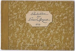 Bild des Verkufers fr Notenbuch fr Nannerl (= Edition Schott, Nr. 3772). Klavier. zum Verkauf von Antiquariat Bcherstapel