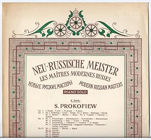 Bild des Verkufers fr Neu-russische Meister / Les maitres modernes Russes / Modern Russian Masters. 4. Serie: Prokofiew, Gavotte Op. 12 No. 2. Piano Solo. zum Verkauf von Antiquariat Bcherstapel