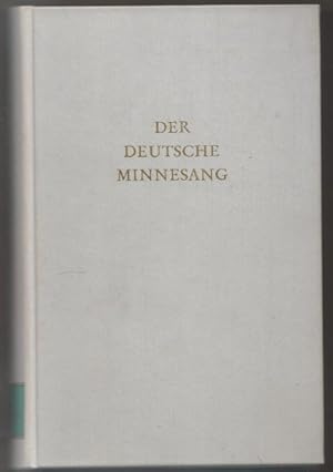 Bild des Verkufers fr Der Deutsche Minnesang. Aufstze zu seiner Erforschung (= Wege der Forschung, Bd. XV). zum Verkauf von Antiquariat Bcherstapel