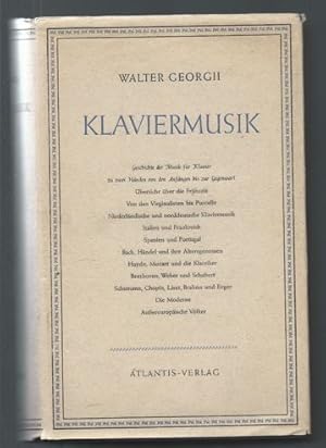 Bild des Verkufers fr Klaviermusik. Geschichte der Musik fr Klavier zu zwei Hnden. Von den Anfngen bis zur Gegenwart. zum Verkauf von Antiquariat Bcherstapel