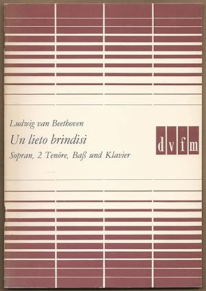 Seller image for Un lieto brindisi. Cantate campestre fr Sopran, 2 Tenre, Ba und Klavier (= DVfM 9072) [Partitur]. for sale by Antiquariat Bcherstapel