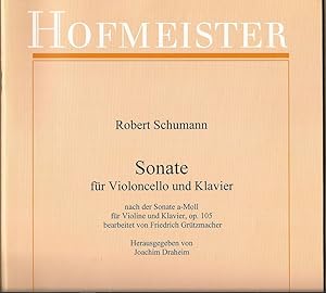 Seller image for Sonate fr Violoncello und Klavier nach der Sonate a-Moll fr Violine und Klavier Op. 105 (= FH 2747). for sale by Antiquariat Bcherstapel