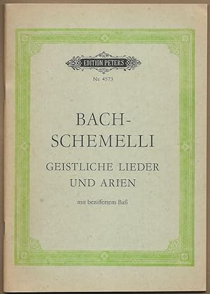 Immagine del venditore per 69 Geistliche Lieder und Arien mit beziffertem Ba (= Edition Peters, Nr. 4573). venduto da Antiquariat Bcherstapel