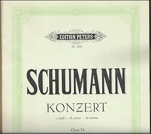 Bild des Verkufers fr Konzert fr Klavier und Orchester a-Moll Op. 54 (= Edition Peters, Nr. 2898). zum Verkauf von Antiquariat Bcherstapel