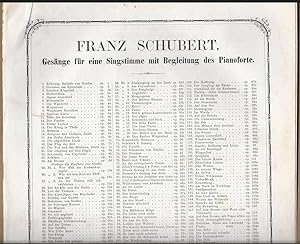 Seller image for Rastlose Liebe / Toujours, Op. 5 (= Franz Schubert, Gesnge fr eine Singstimme mit Begleitung des Pianoforte, 10). Sopran oder Tenor. for sale by Antiquariat Bcherstapel