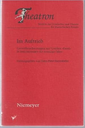 Bild des Verkufers fr Im Auftrieb. Grenzberschreitungen mit Goethes "Faust" in Inszenierungen der neunziger Jahre. zum Verkauf von Antiquariat Bcherstapel