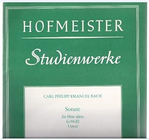 Bild des Verkufers fr Sonate fr Flte allein (a-Moll). Urtext (= Hofmeister 7141). zum Verkauf von Antiquariat Bcherstapel