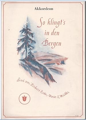 Seller image for So klingt's in den Bergen. Lied. Akkordeon. for sale by Antiquariat Bcherstapel