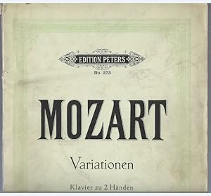 Image du vendeur pour Variationen fr Klavier zu 2 Hnden (= Edition Peters, Nr. 273). mis en vente par Antiquariat Bcherstapel