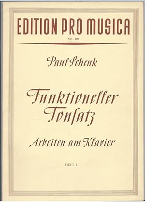 Seller image for Funktioneller Tonsatz. Arbeiten am Klavier. Heft 1: Kadenz, Sequenz, Funktionsspiel (= Edition pro musica, Nr. 103). for sale by Antiquariat Bcherstapel
