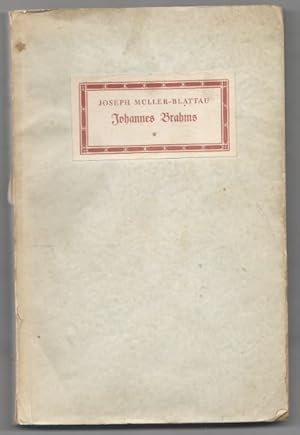 Immagine del venditore per Johannes Brahms. venduto da Antiquariat Bcherstapel